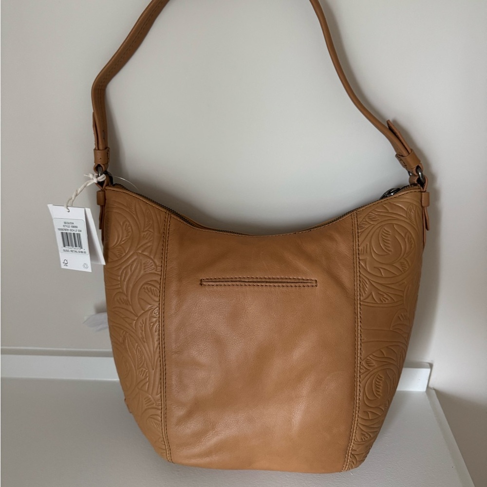 NWT The Sak Sequoia Hobo bag Scotch Leaf Embossed Rare, sold out color - Picture 2 of 9